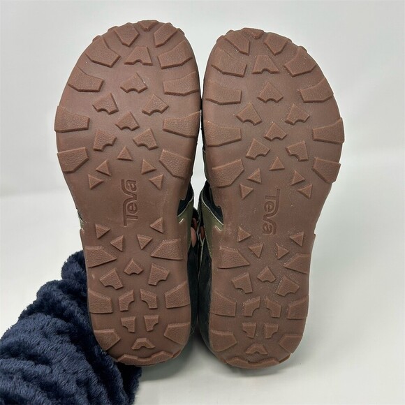 Teva Flintwood Men\'s Closed-Toe Sport Water Sandals Dark Olive Bungee Size 8